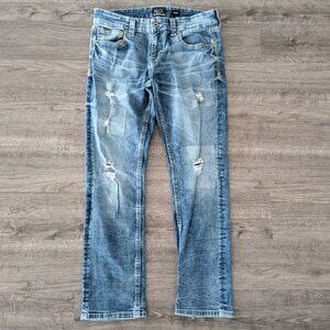Buckle Black Straight Fit Stretch Jeans - Men's 34